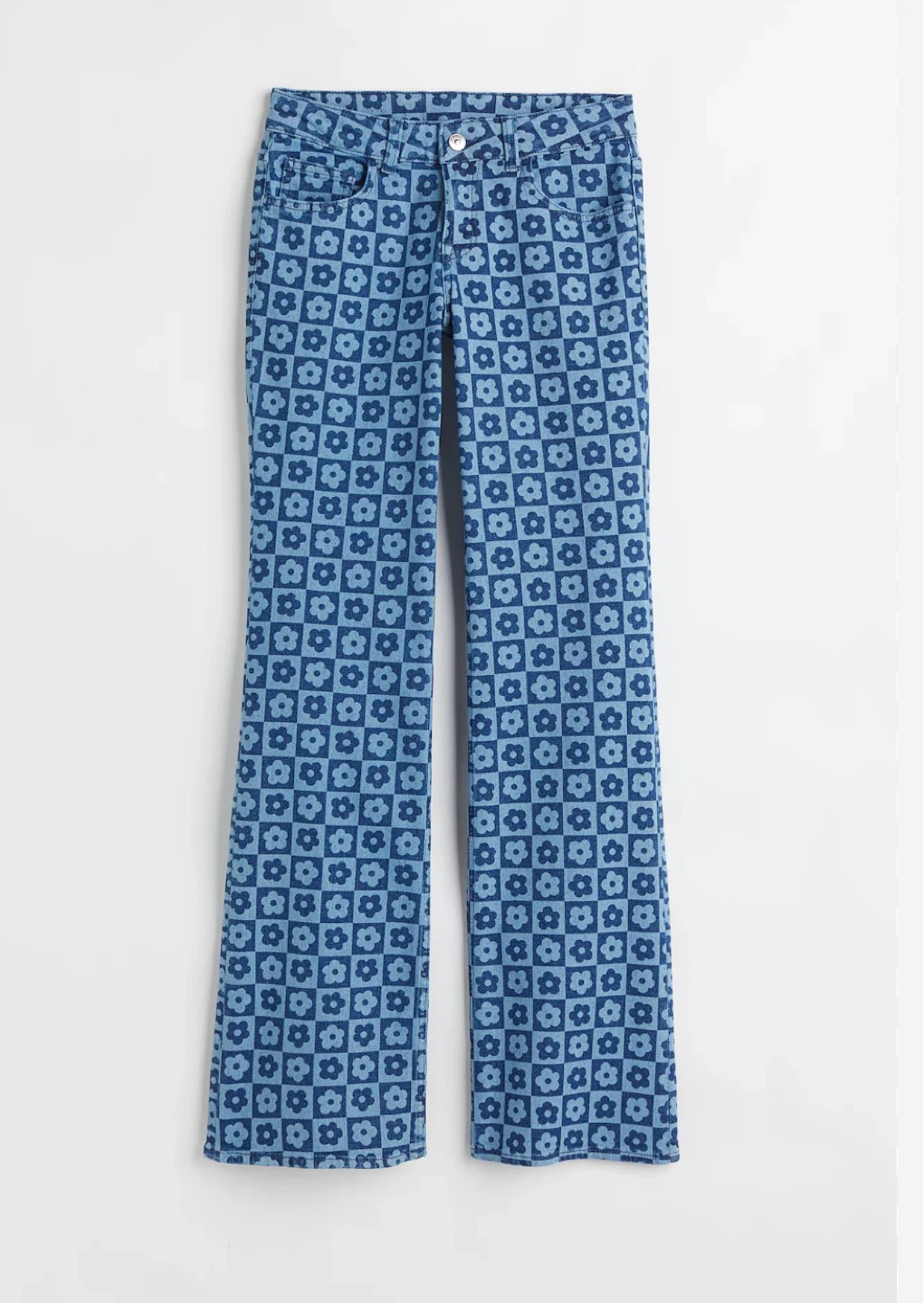 H&M Jeans - Floral Pattern -  Flared - Sz 8 - photo 3