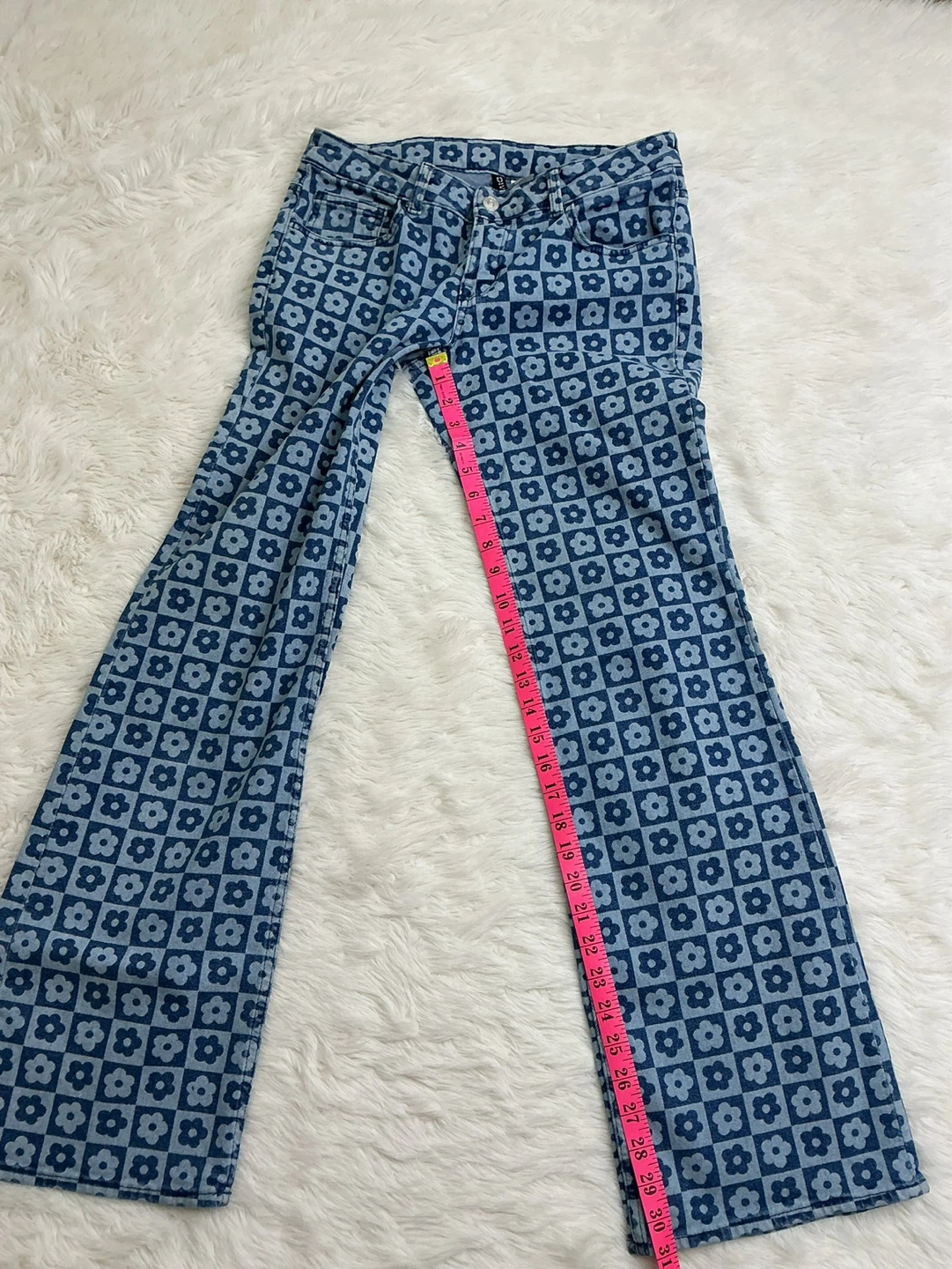 H&M Jeans - Floral Pattern -  Flared - Sz 8 - photo 5