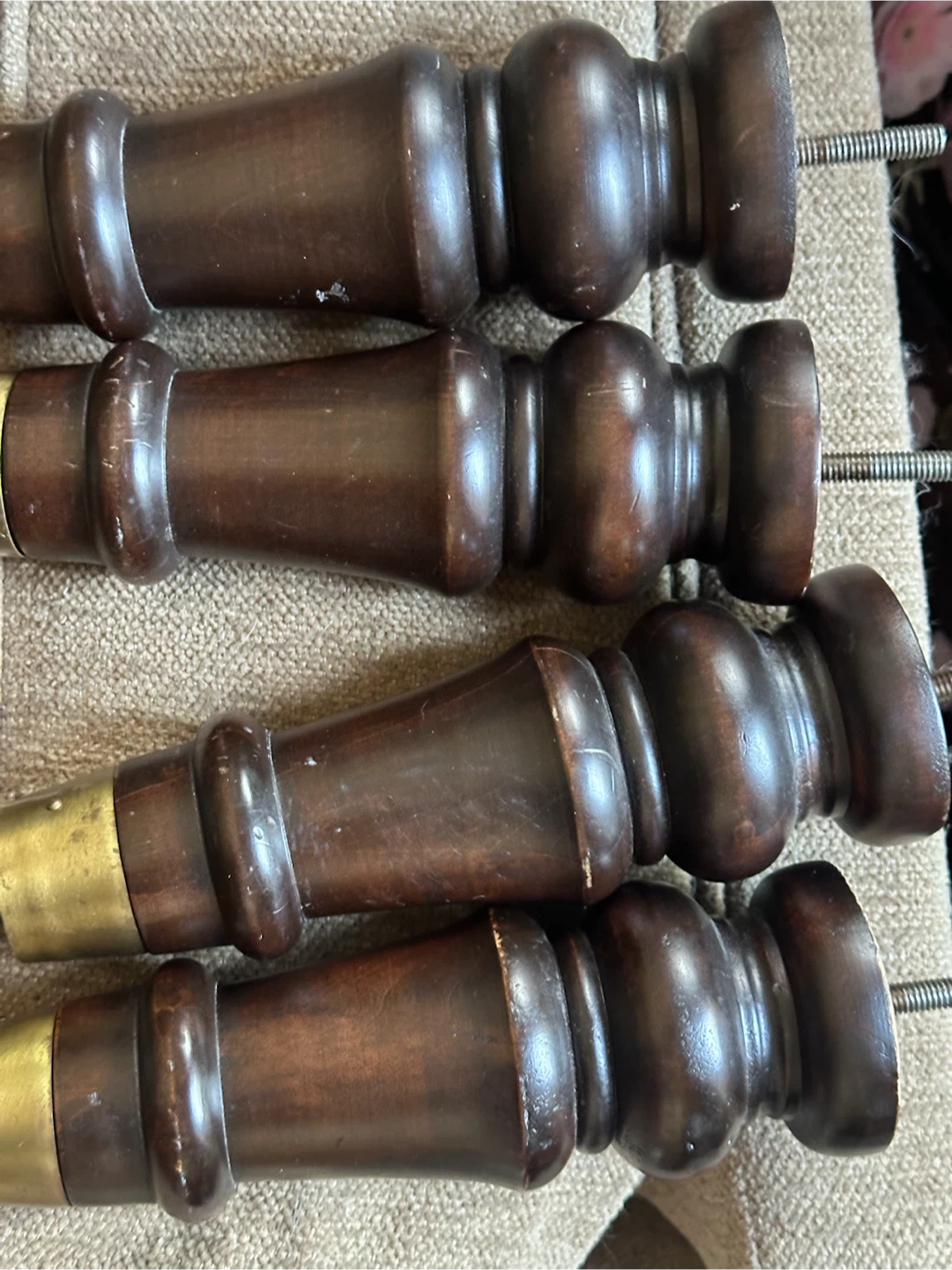 Wooden legs with casters - photo 5