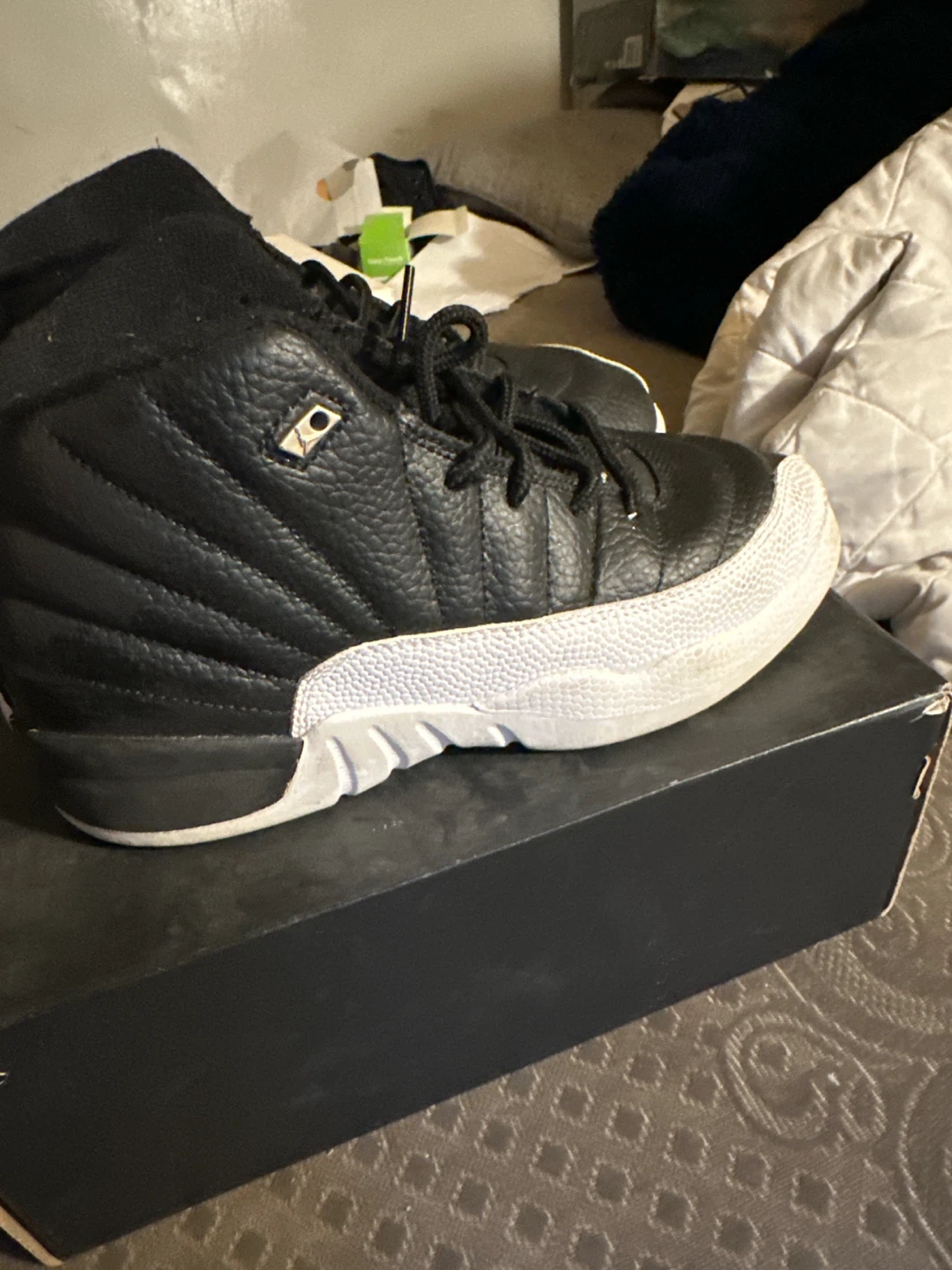 Air Jordan 12 Retro (PS) Black/Varsity Red Shoes - photo 5