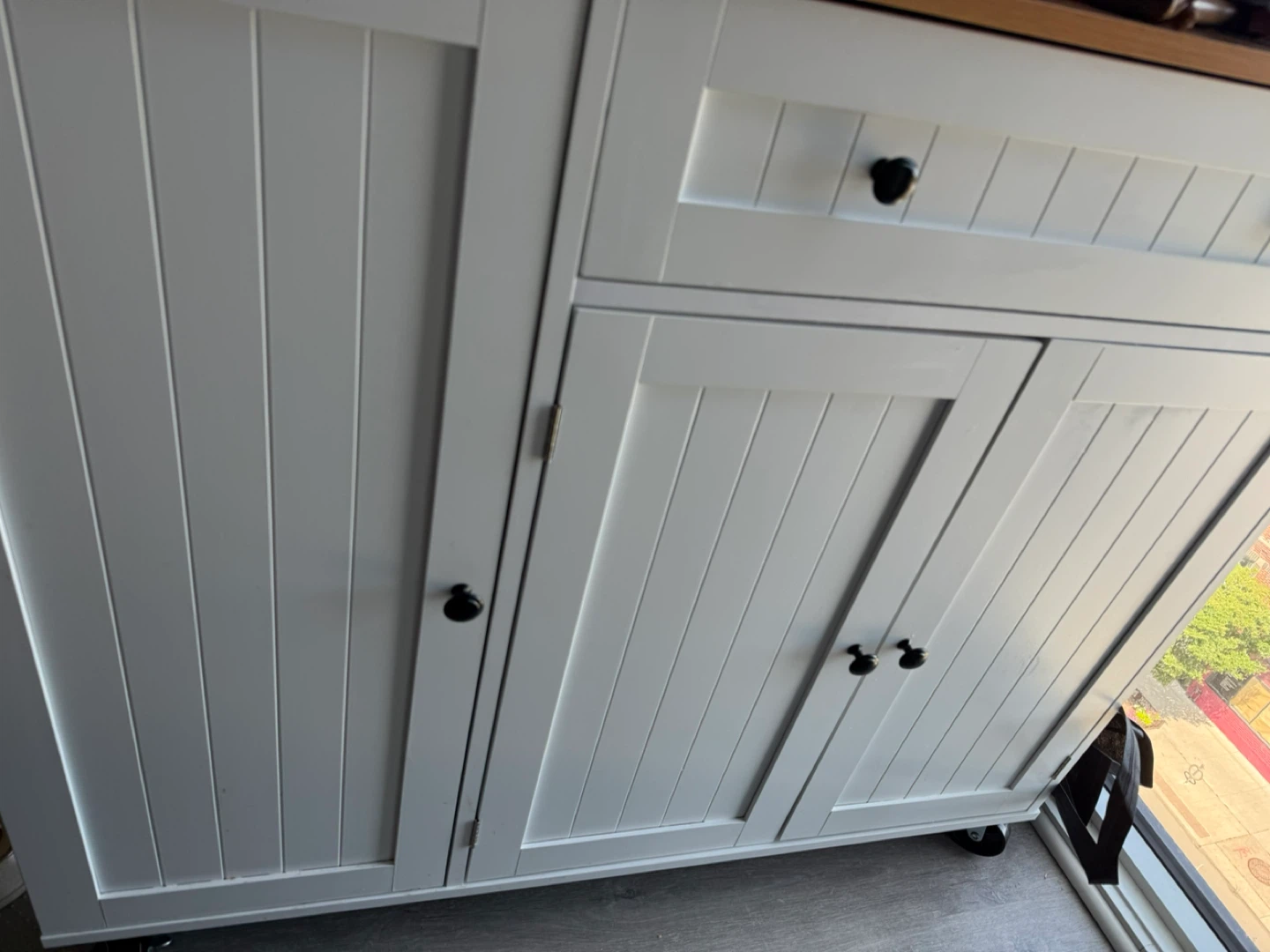 Kitchen Island with spice rack (Drop Leaf Top) - photo 4