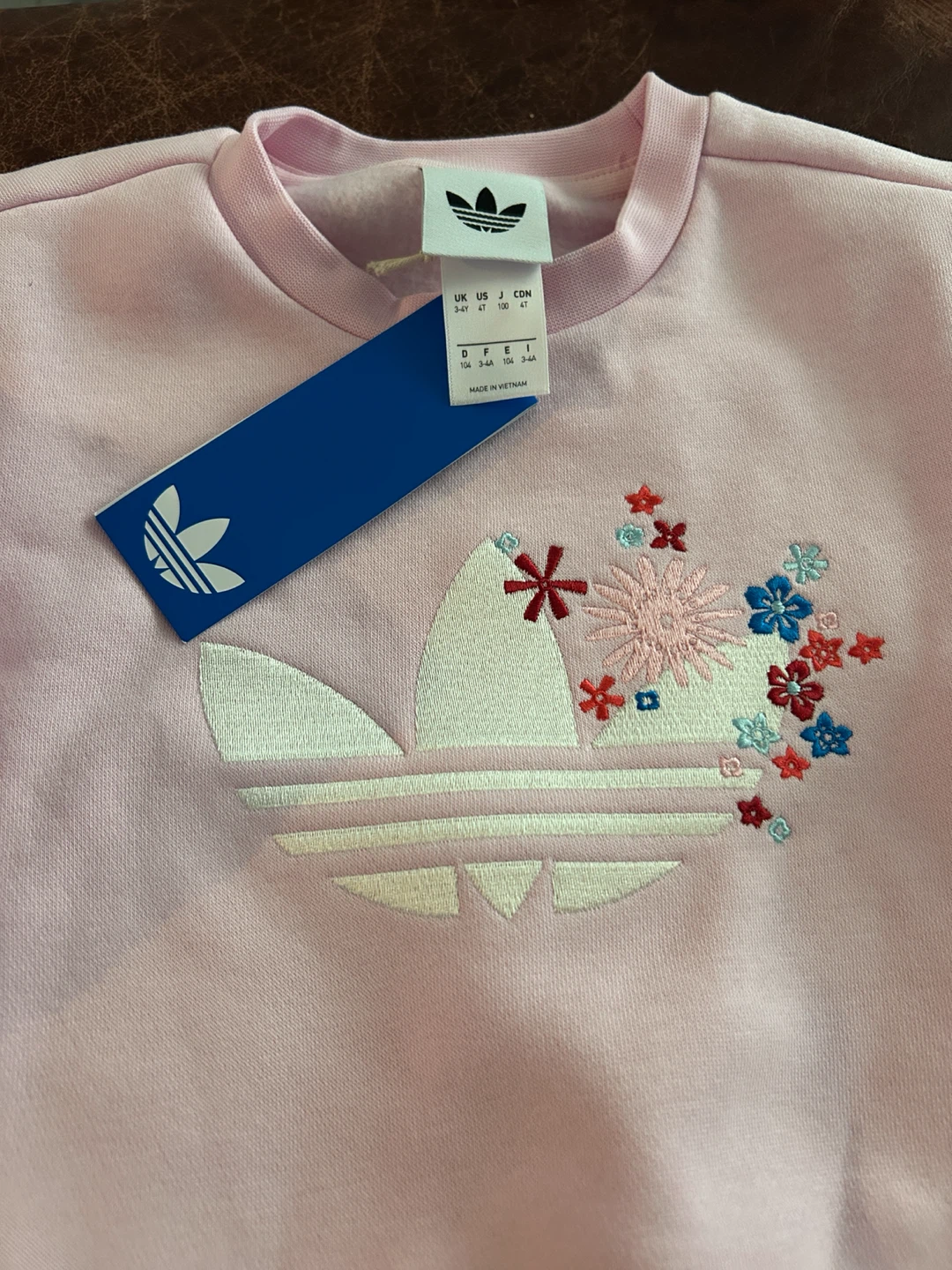 Adidas Crew Set with Floral Print - Pink - photo 2