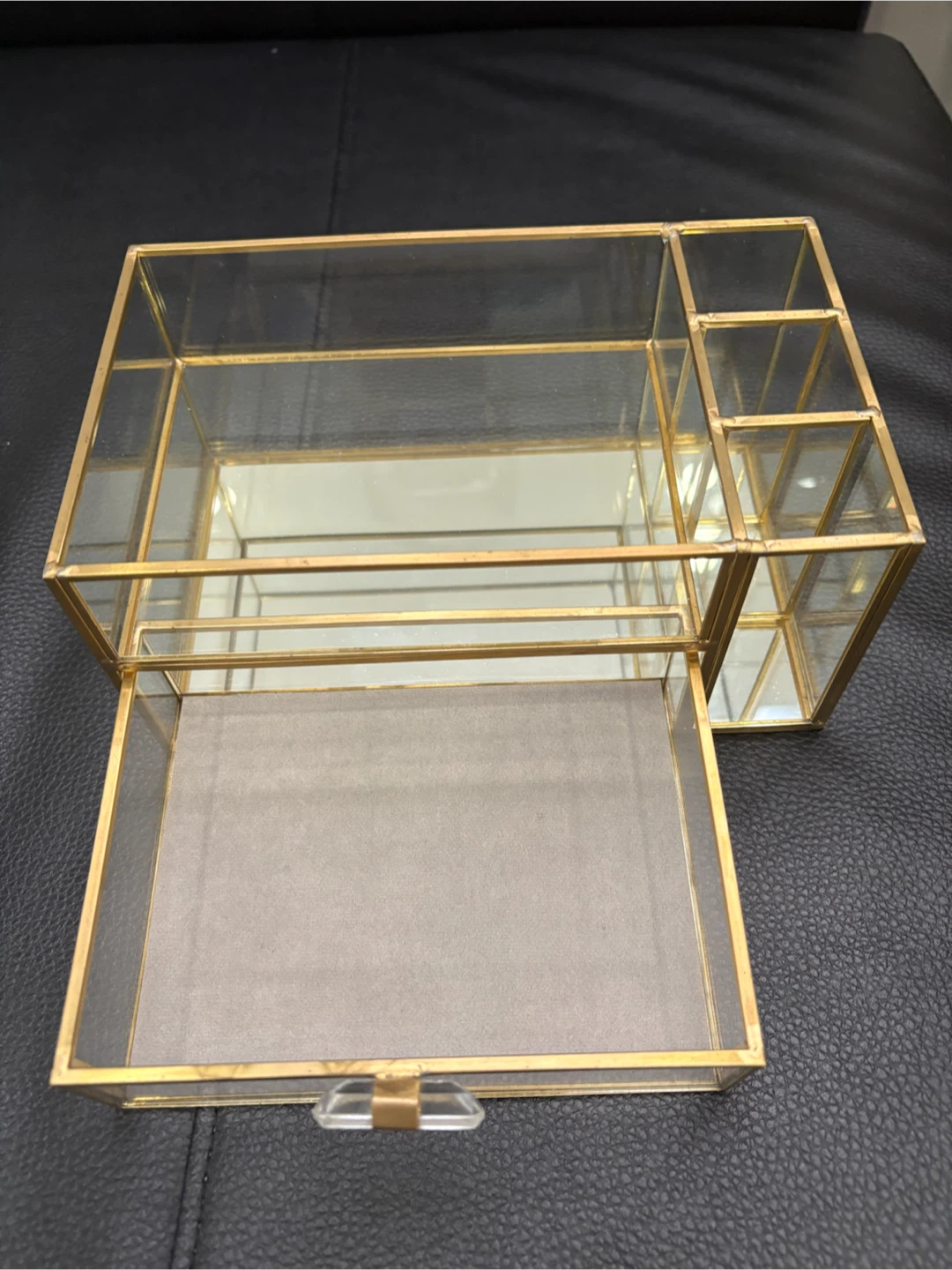 New Glass makeup organizer with drawer - photo 4