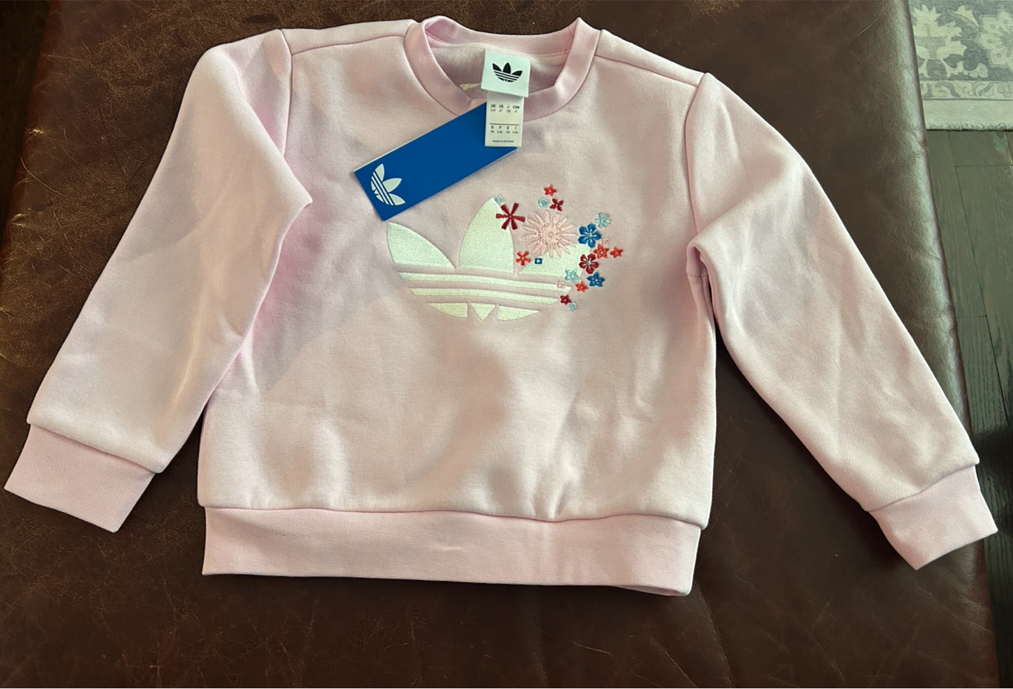 Adidas Crew Set with Floral Print - Pink - photo 3