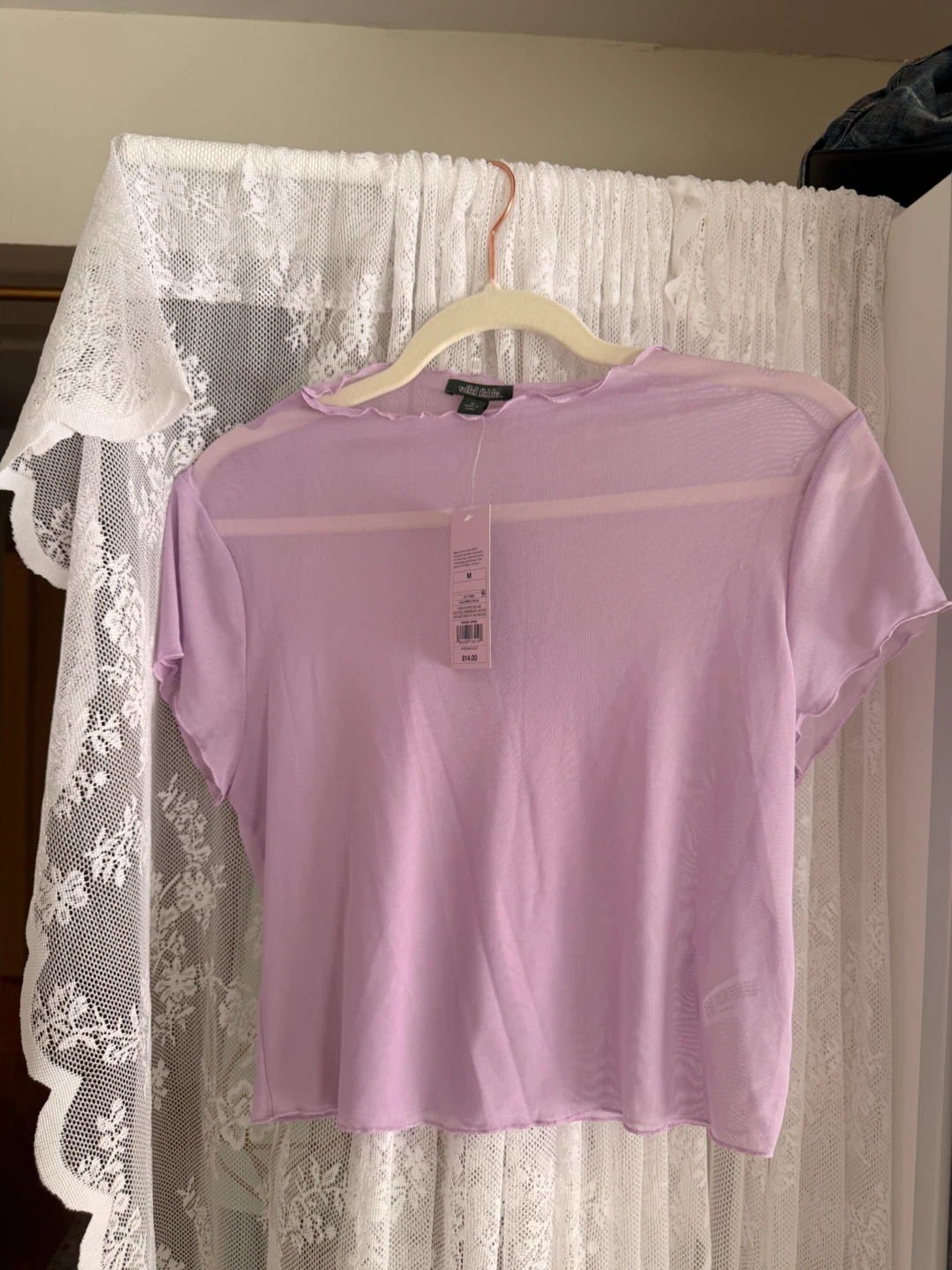 Wild Fable Mesh Top Size Medium
