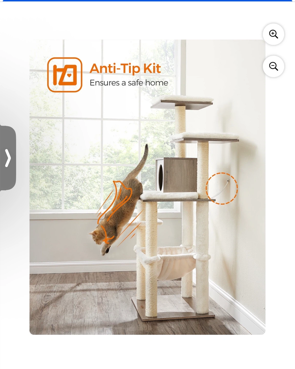 Large Cat Tree Condo with Hammock - photo 3