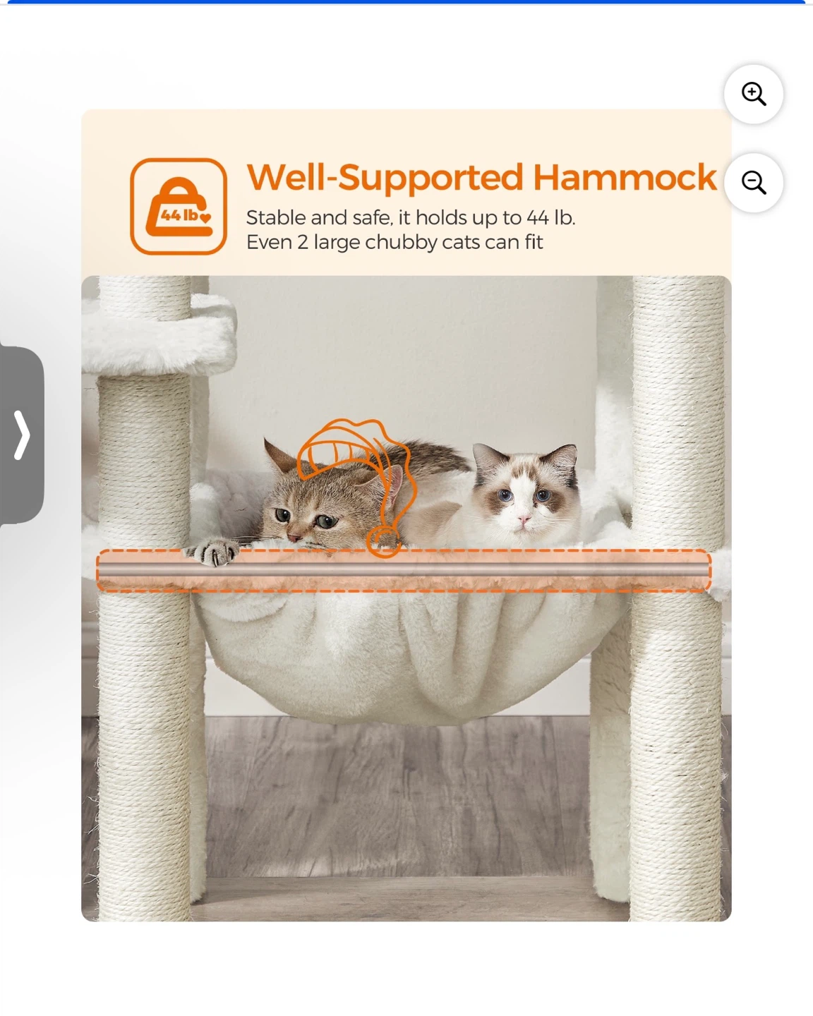 Large Cat Tree Condo with Hammock - photo 5