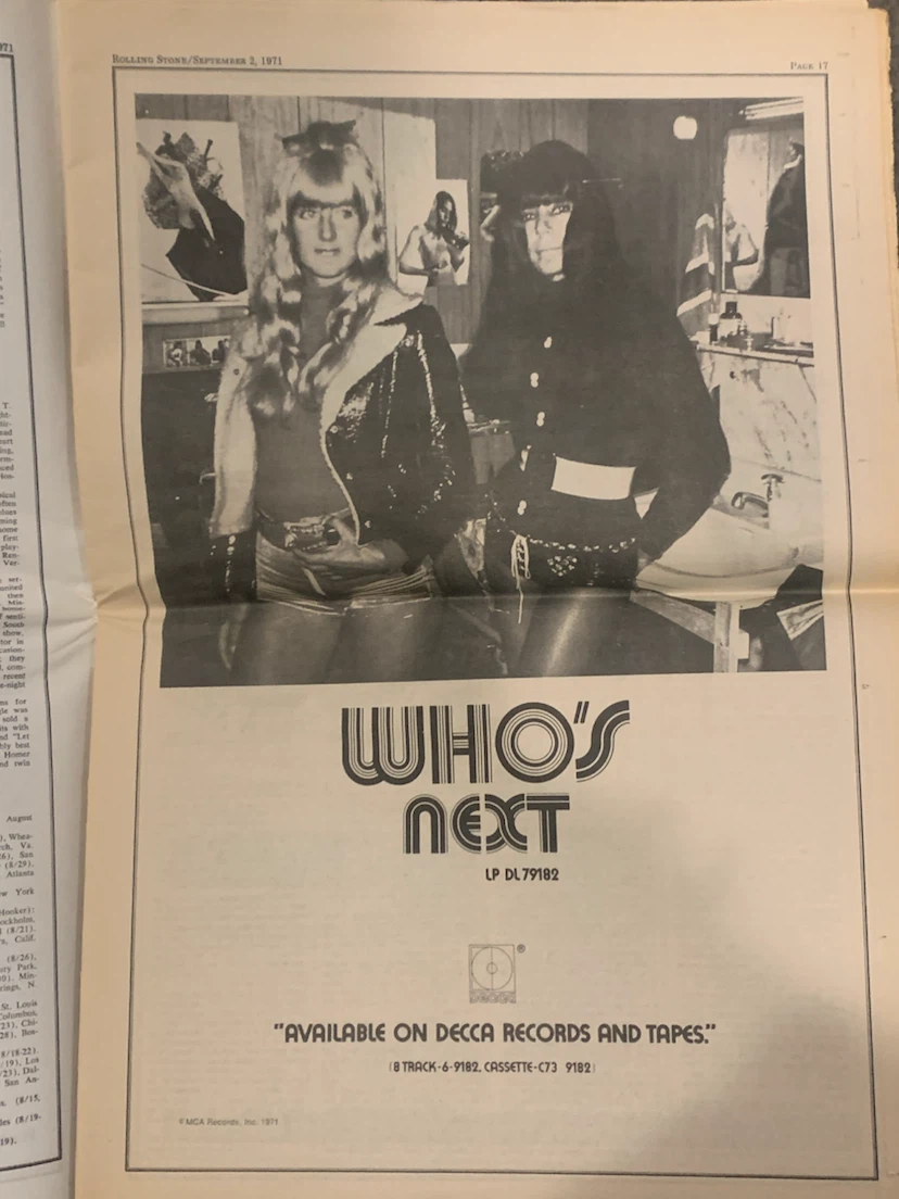 Rolling Stone Magazine - September 2, 1971 - photo 5