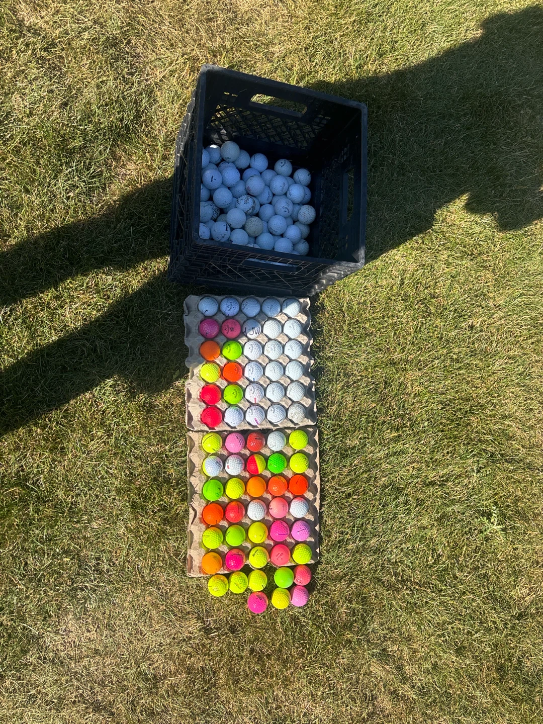 145 assorted golf balls