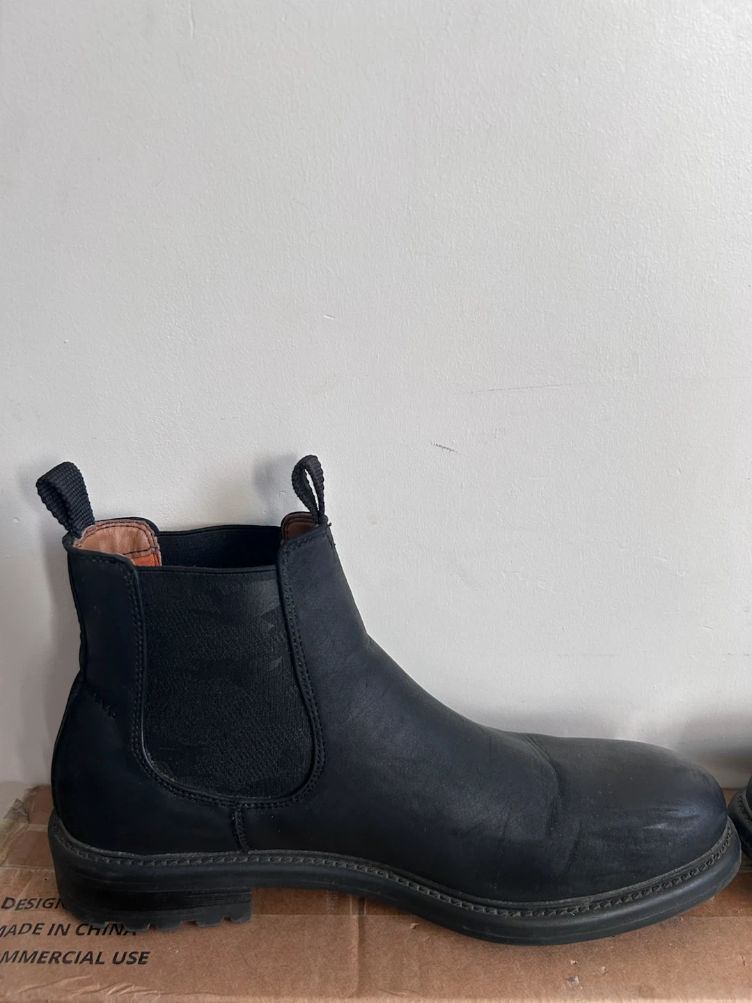 Black Vegan Leather Chelsea Boots - photo 3