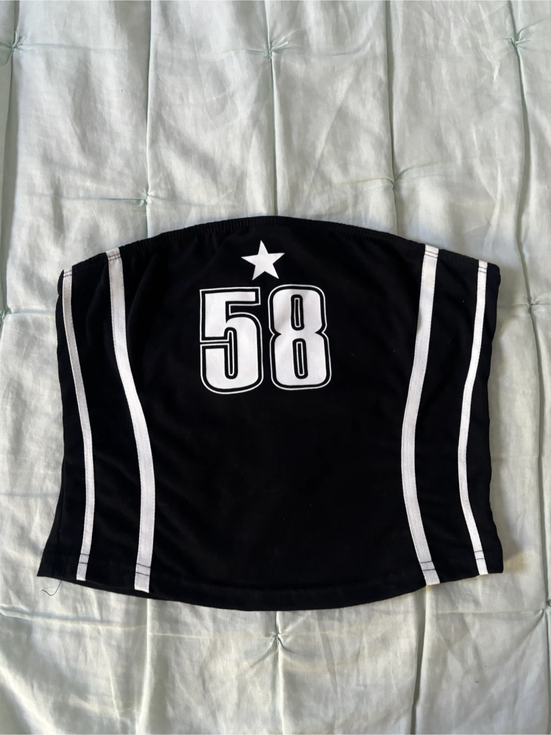 Black "58" Star Tube Top