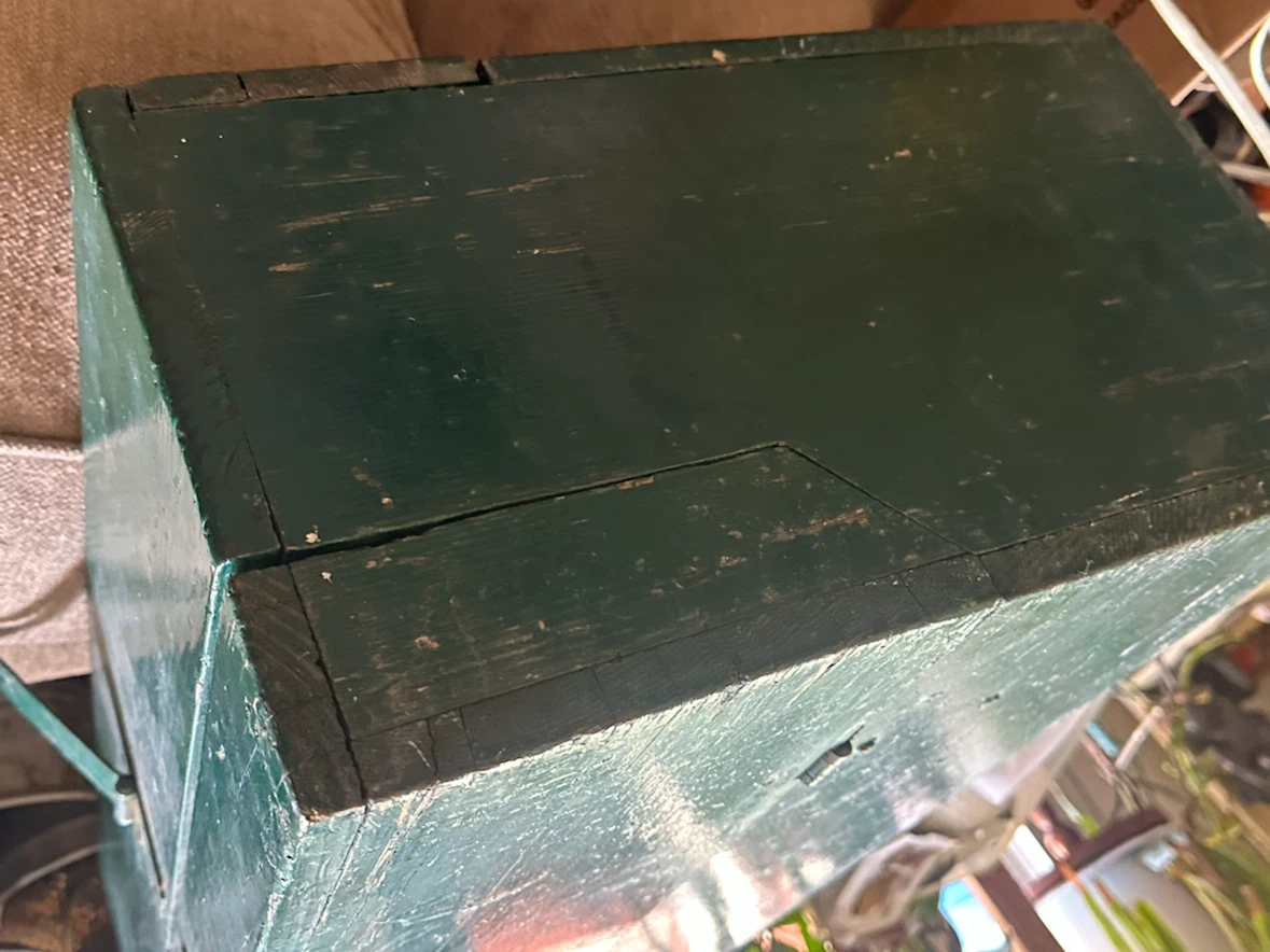 Hand made wood chest - photo 3
