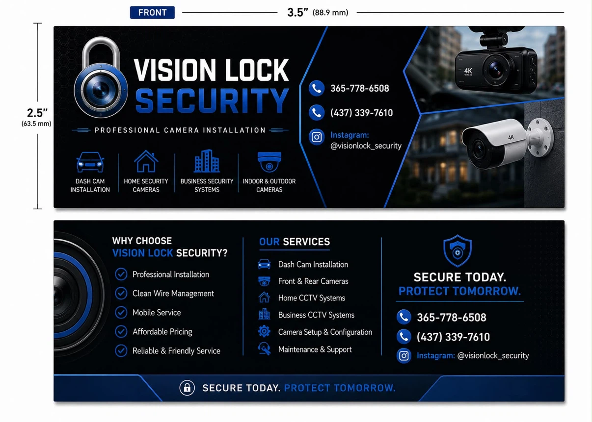 📷 Dash Cam Sales & Installation