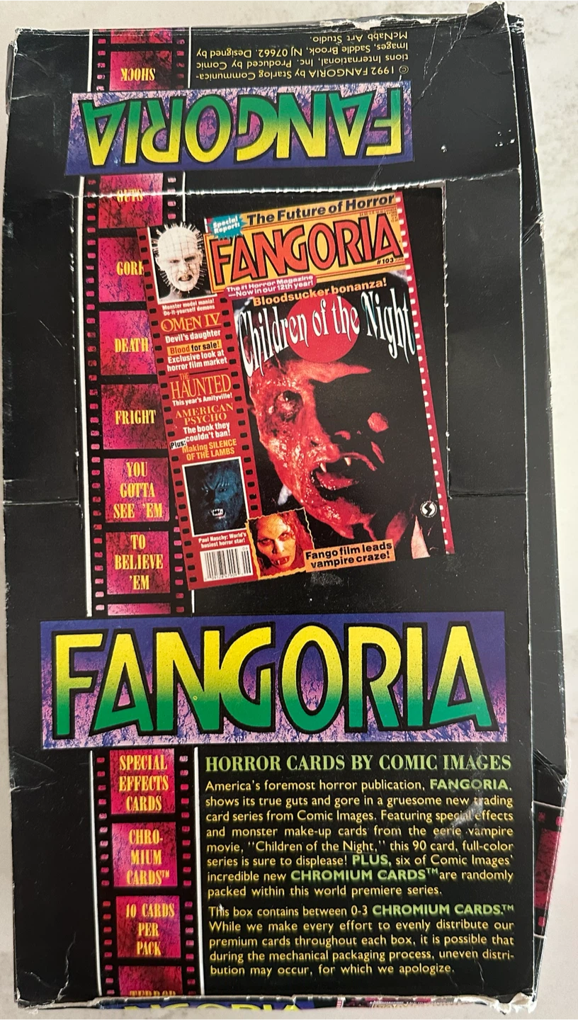 1992 FANGORIA Horror Trading Card Wax Packs (40 total)