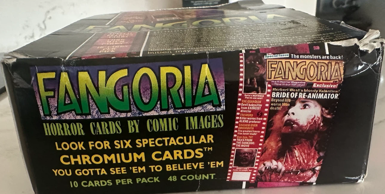 1992 FANGORIA Horror Trading Card Wax Packs (40 total) - photo 3