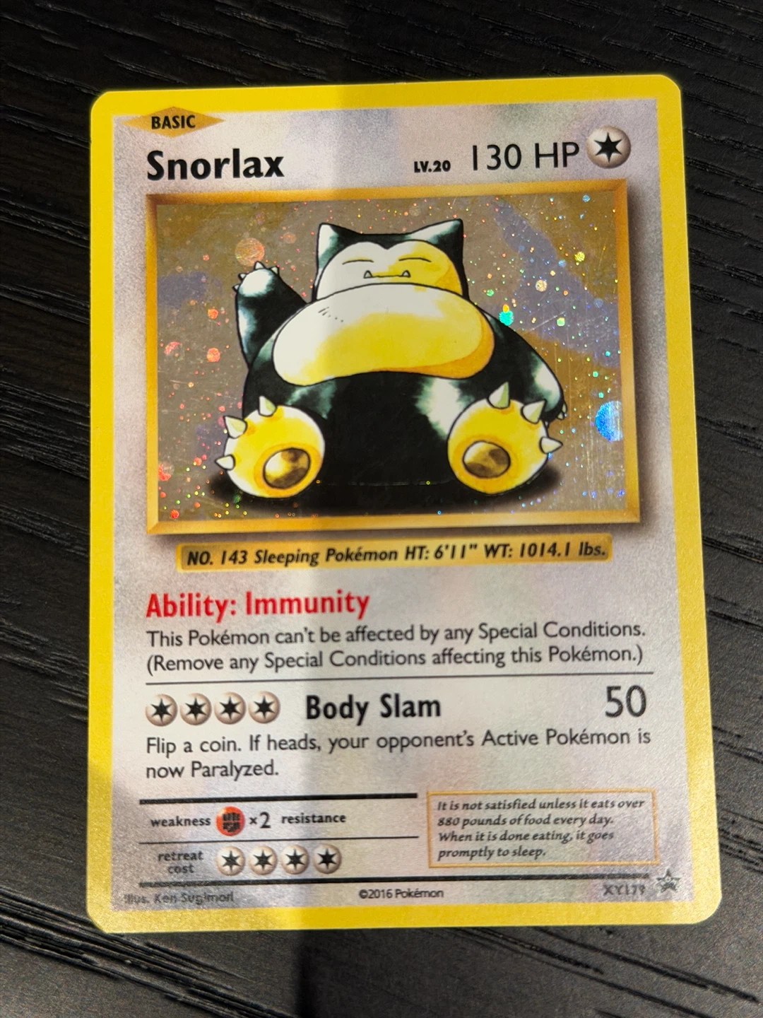 Pokemon Snorlax XY Promo