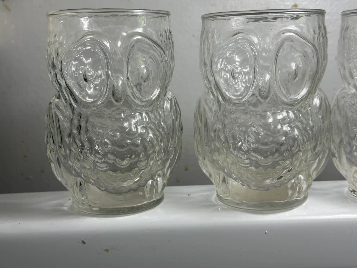 Set of 4 Libbey owl glasses - photo 2