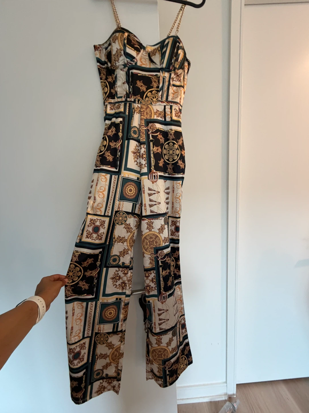 Guess Women's Chain Strap Jumpsuit XS
