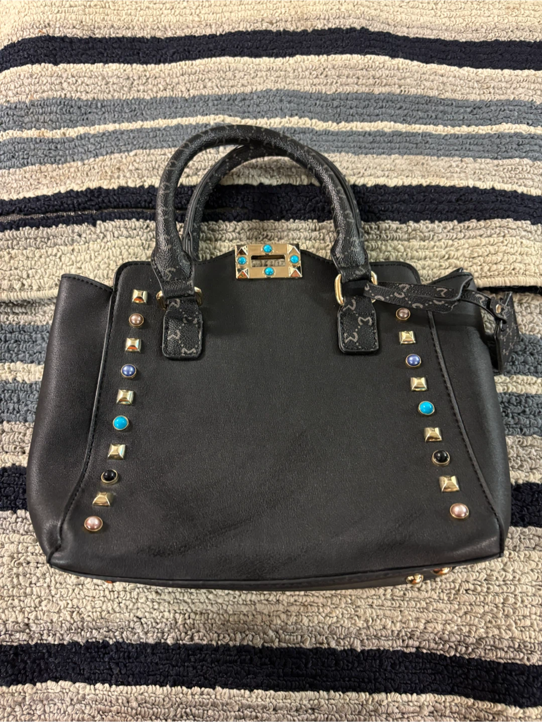 Black Milano Satchel Handbag