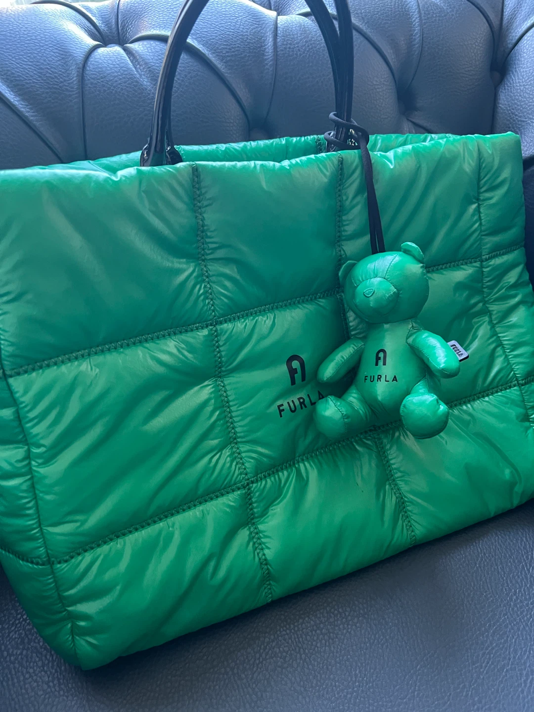 Furla Puffer Tote Bag - Green - photo 5