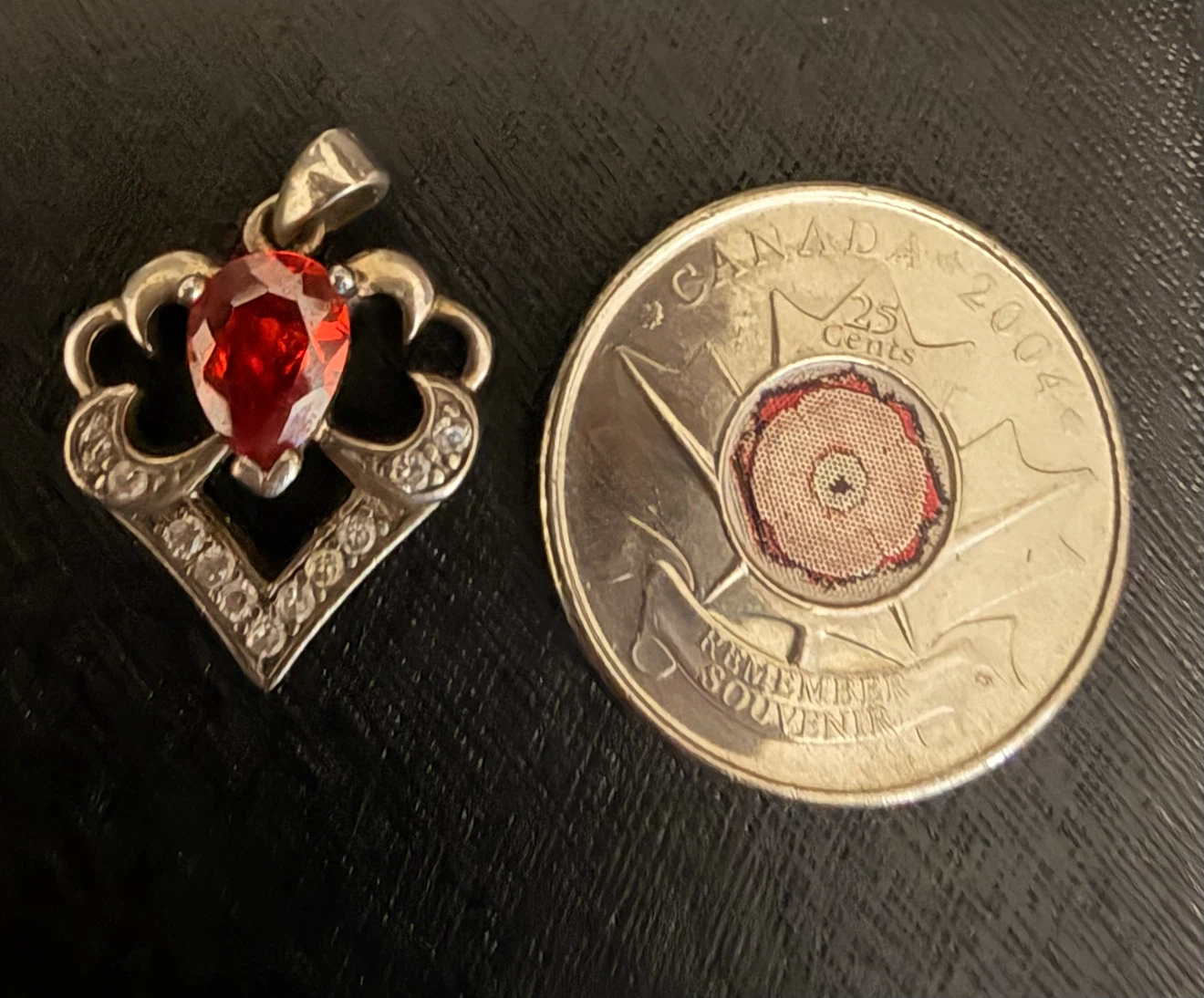 Sterling silver 925 heart pendant