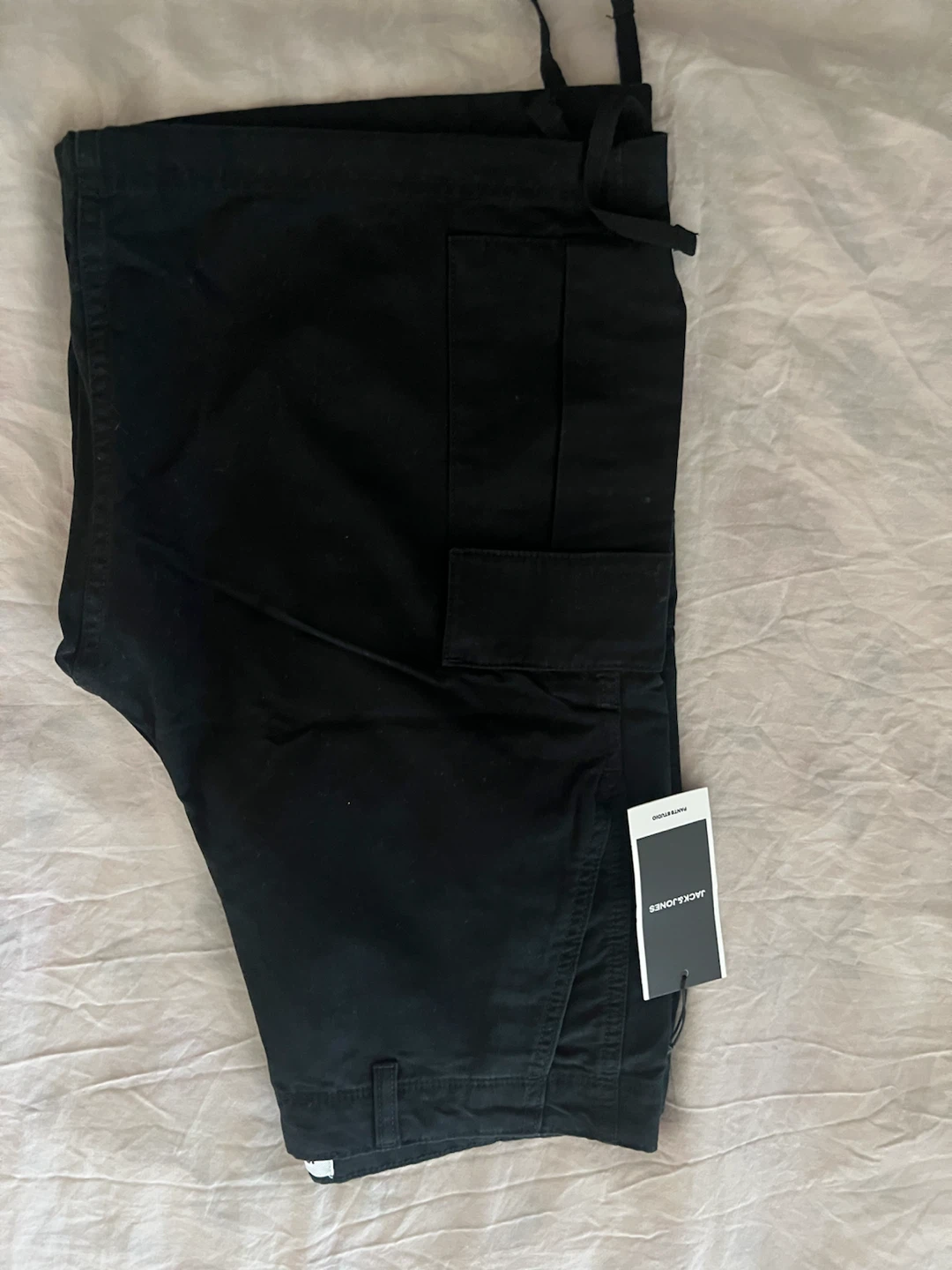 New Jack & Jones Black Cargo Shorts - Size M - photo 2