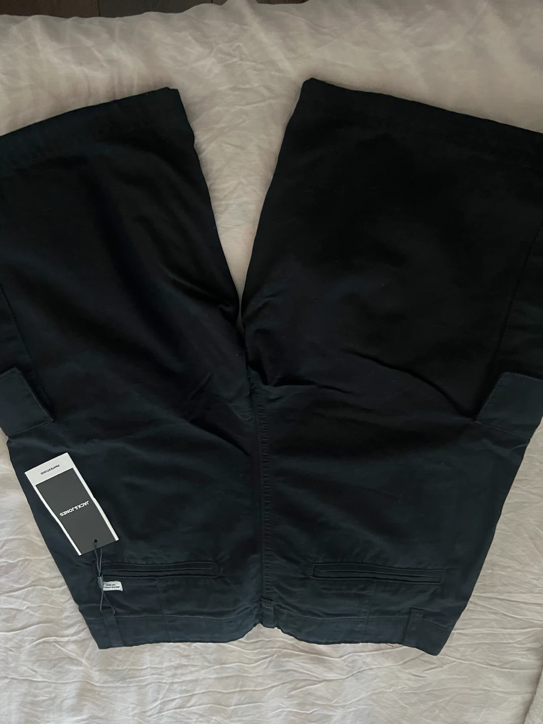 New Jack & Jones Black Cargo Shorts - Size M - photo 3