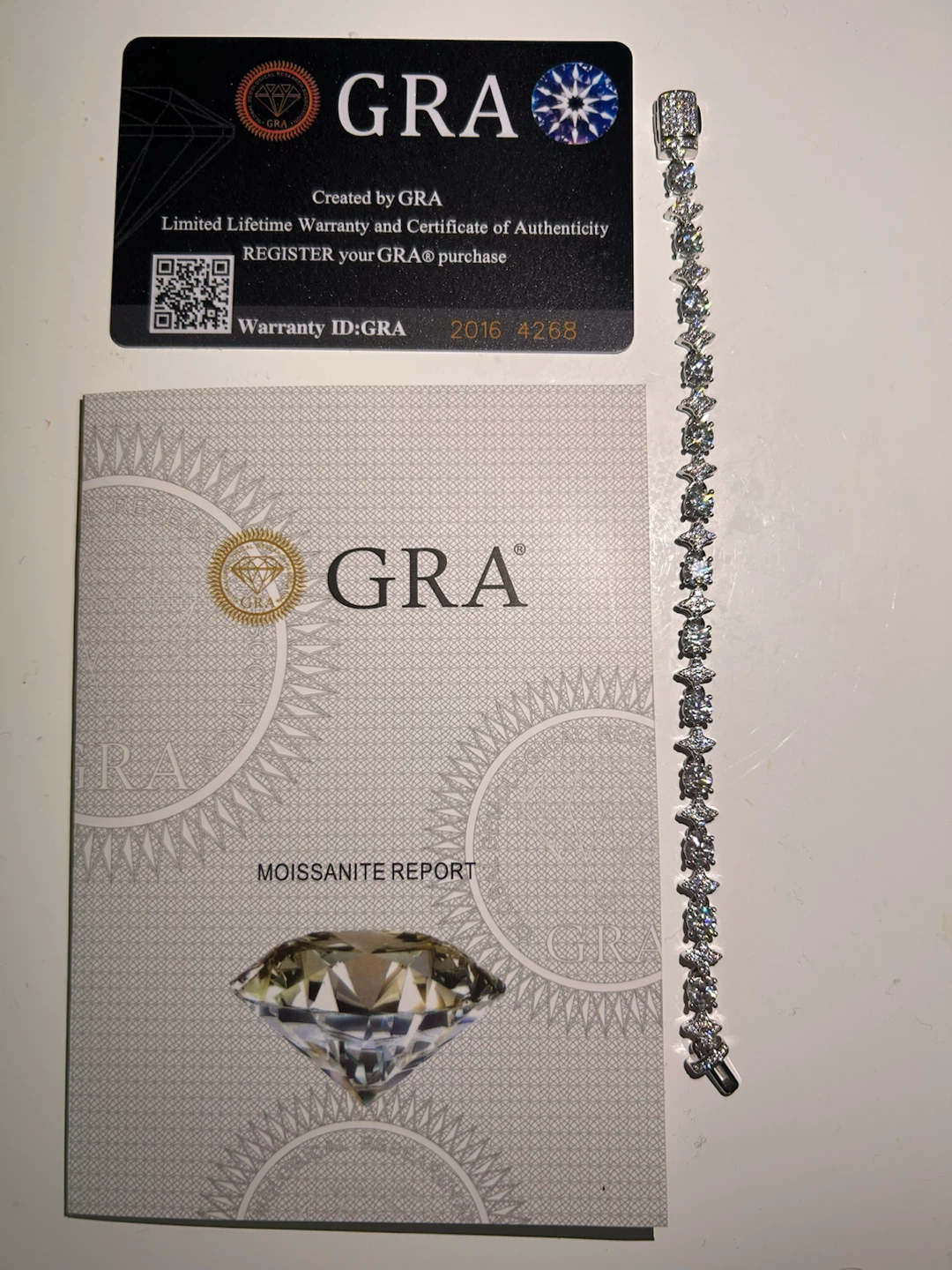 GRA Moissanite Tennis Bracelet - photo 3