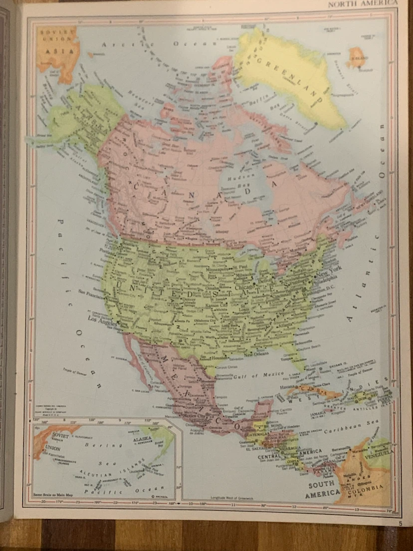 Hammond's World Atlas and Gazetteer 1948 - photo 5