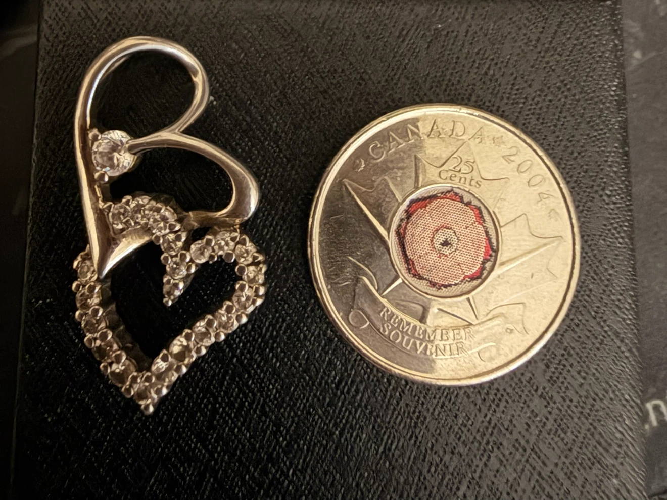Sterling Silver 925 Double Heart Pendant