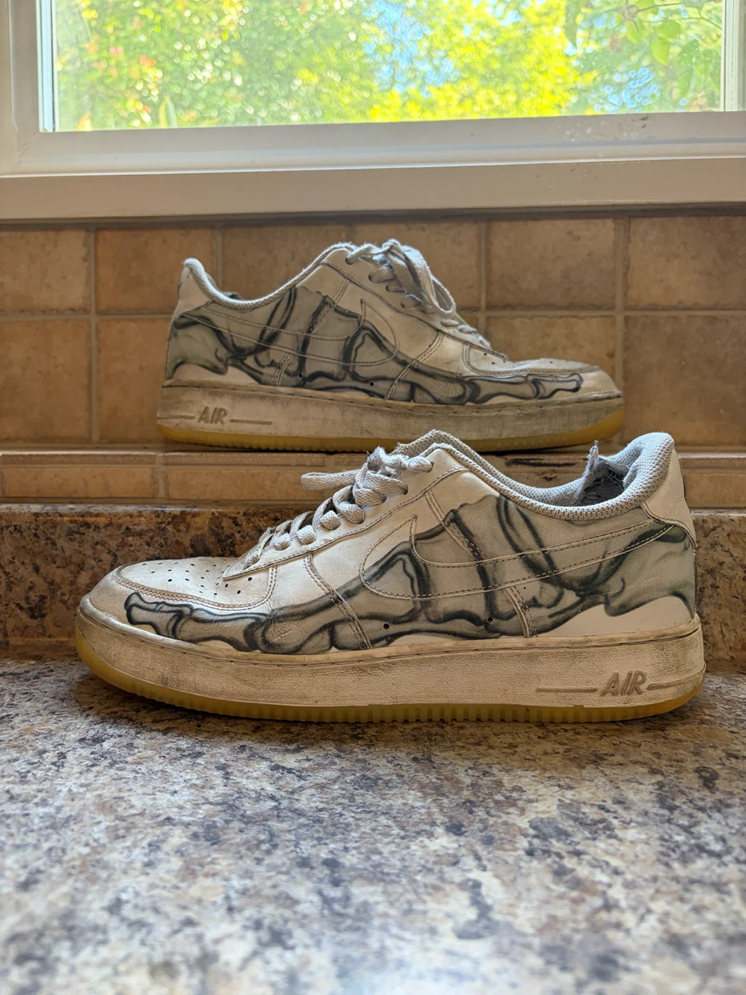 Nike Air Force 1 Skeleton Custom Sneakers