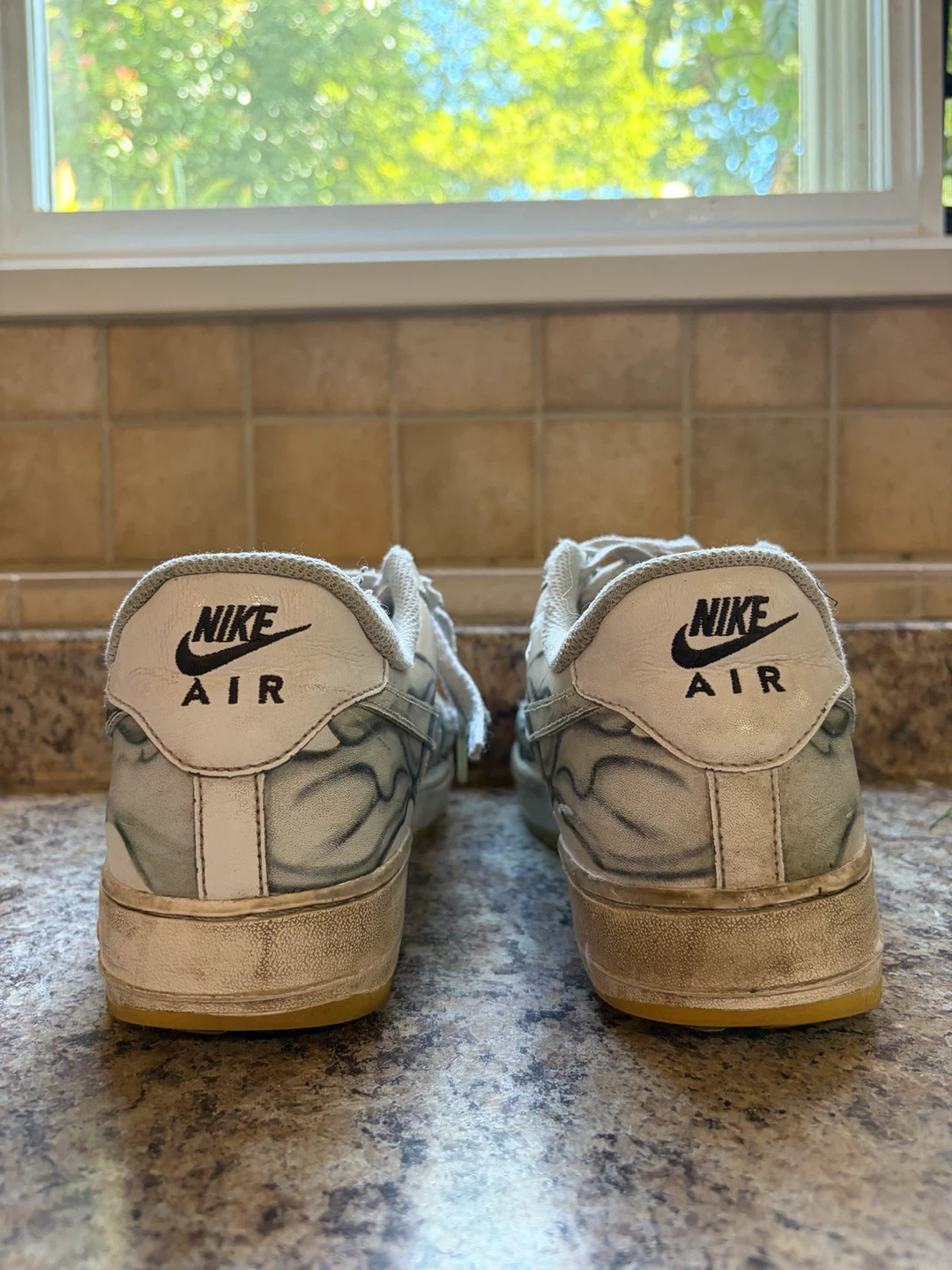 Nike Air Force 1 Skeleton Custom Sneakers - photo 2