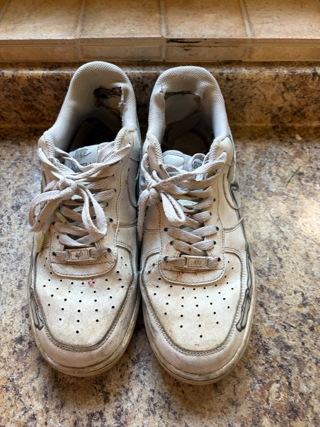 Nike Air Force 1 Skeleton Custom Sneakers - photo 4
