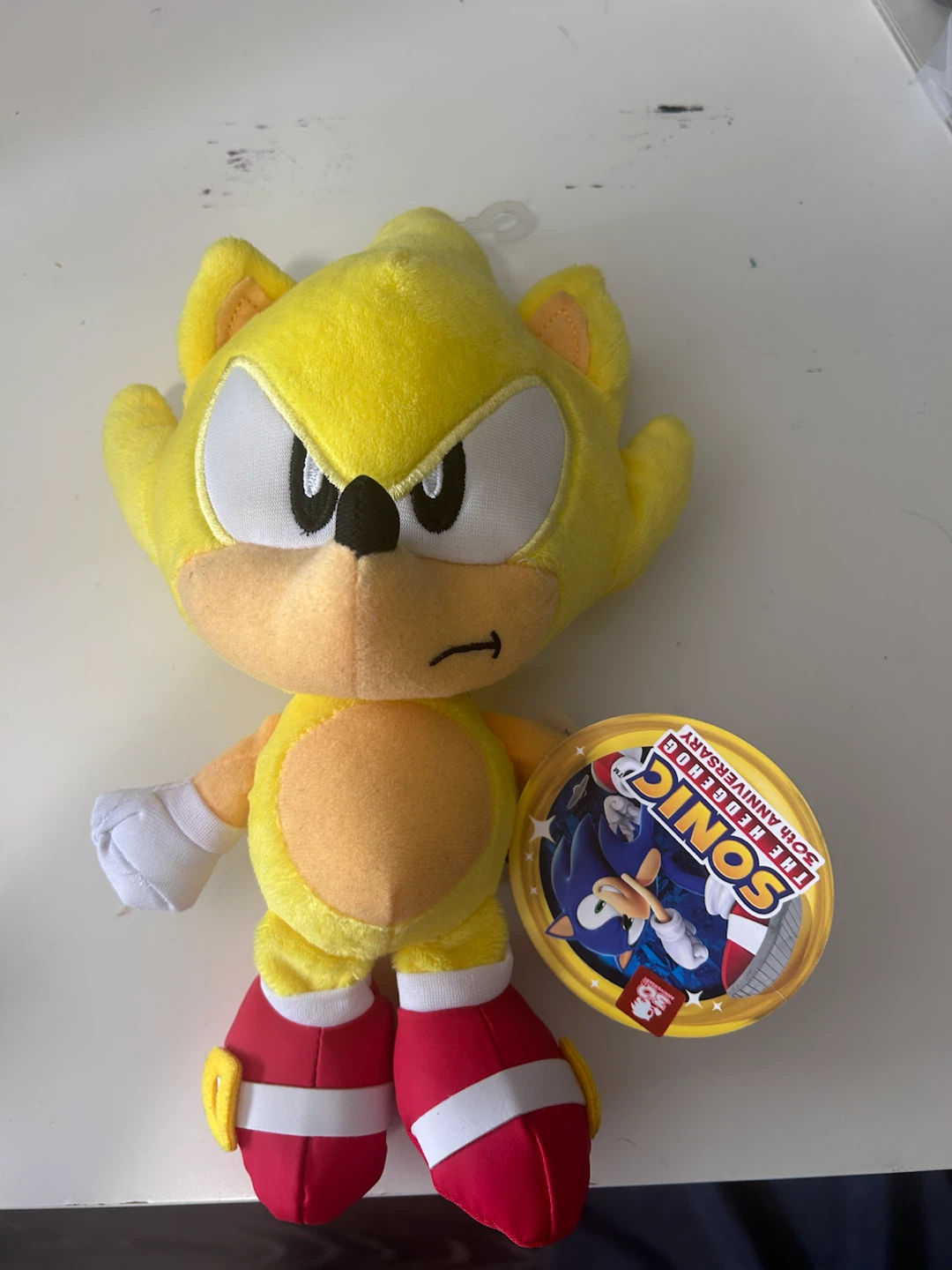 Super Sonic The Hedgehog 30th Anniversary Plush Toy