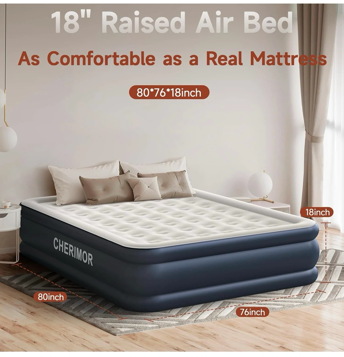 CHERIMOR 18" Raised Air Bed king Size - photo 2