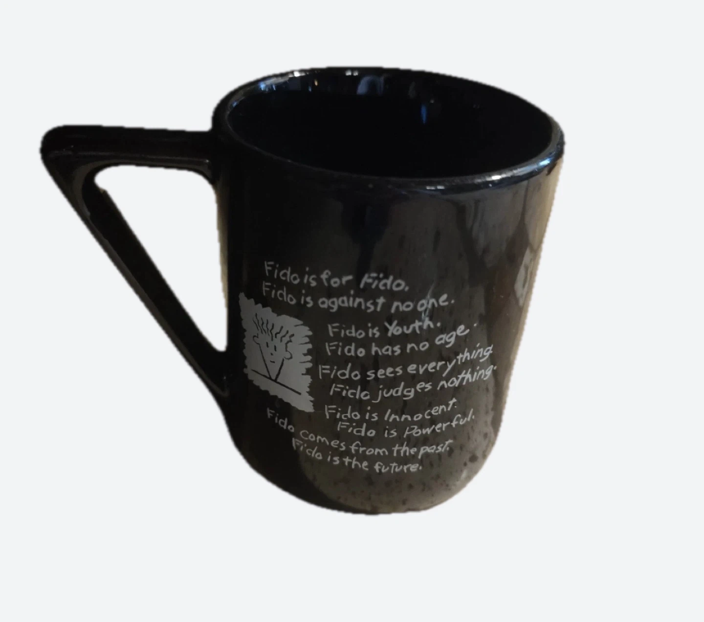 Vintage 1985 Fido Dido Coffee Mug Black Dakin Cup - photo 2