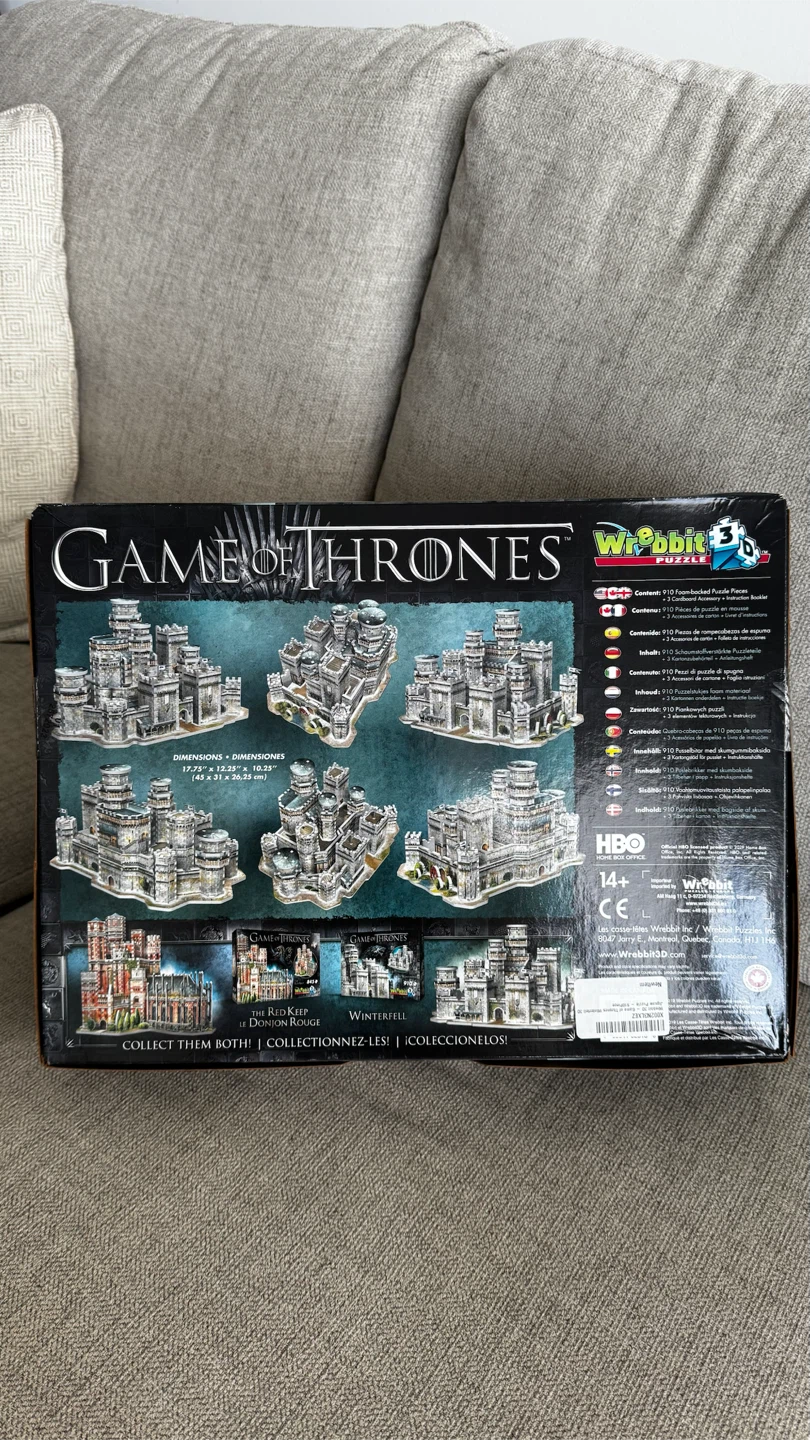 Game of Thrones Winterfell 910 Piece 3D Puzzle - photo 2