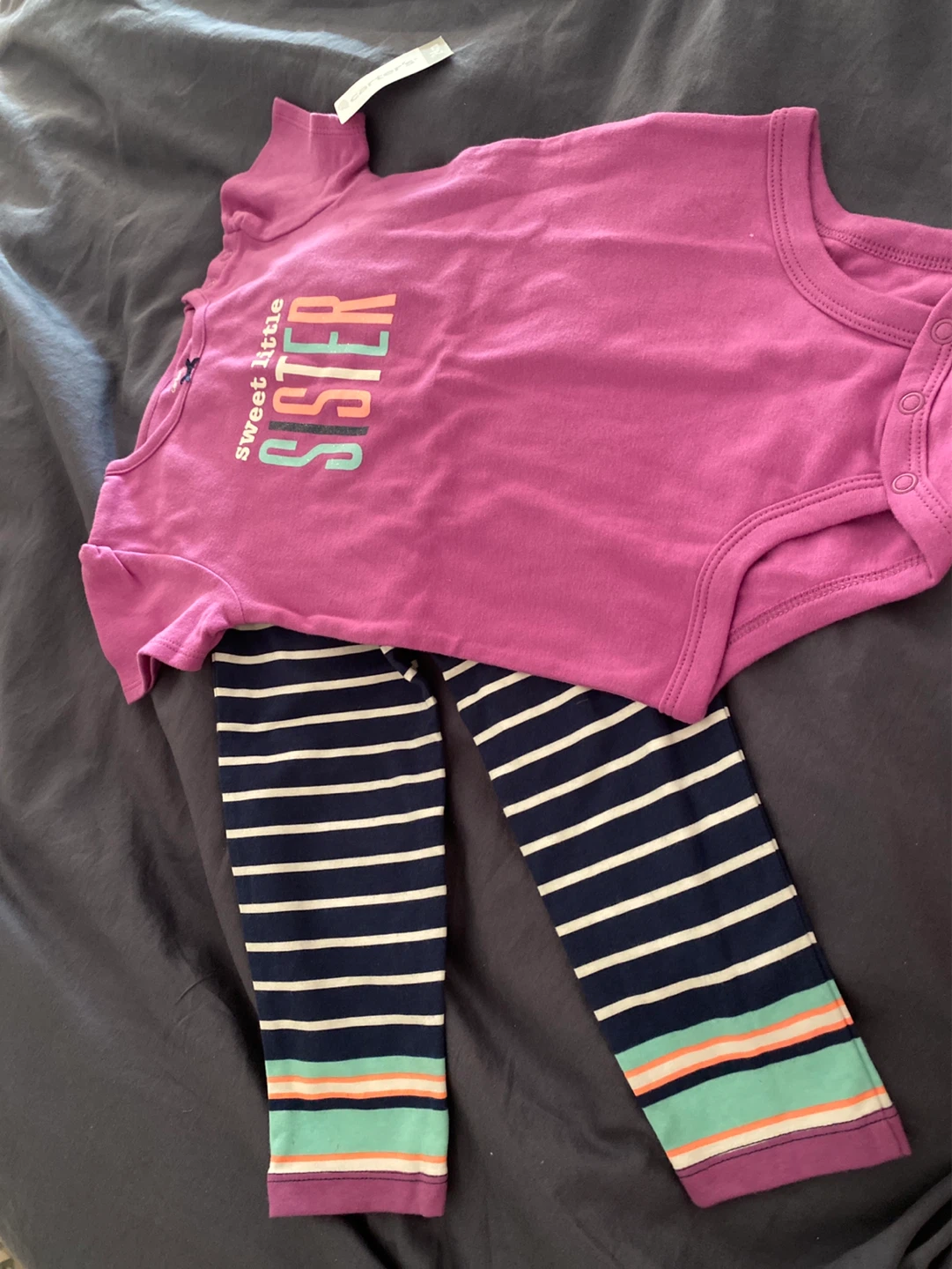 Carter's "Sweet Little Sister" Bodysuit and Leggings Set