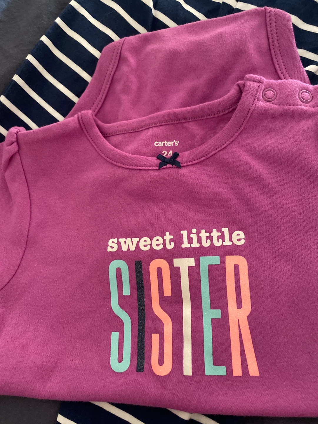 Carter's "Sweet Little Sister" Bodysuit and Leggings Set - photo 2