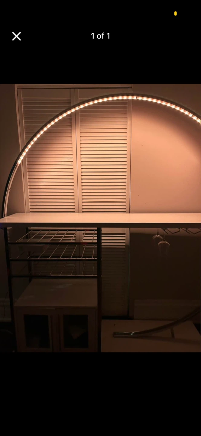 Bar with led lights
