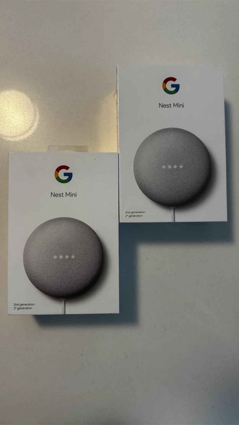 Google Nest Mini (2nd Gen) Smart Speaker - Chalk - photo 2
