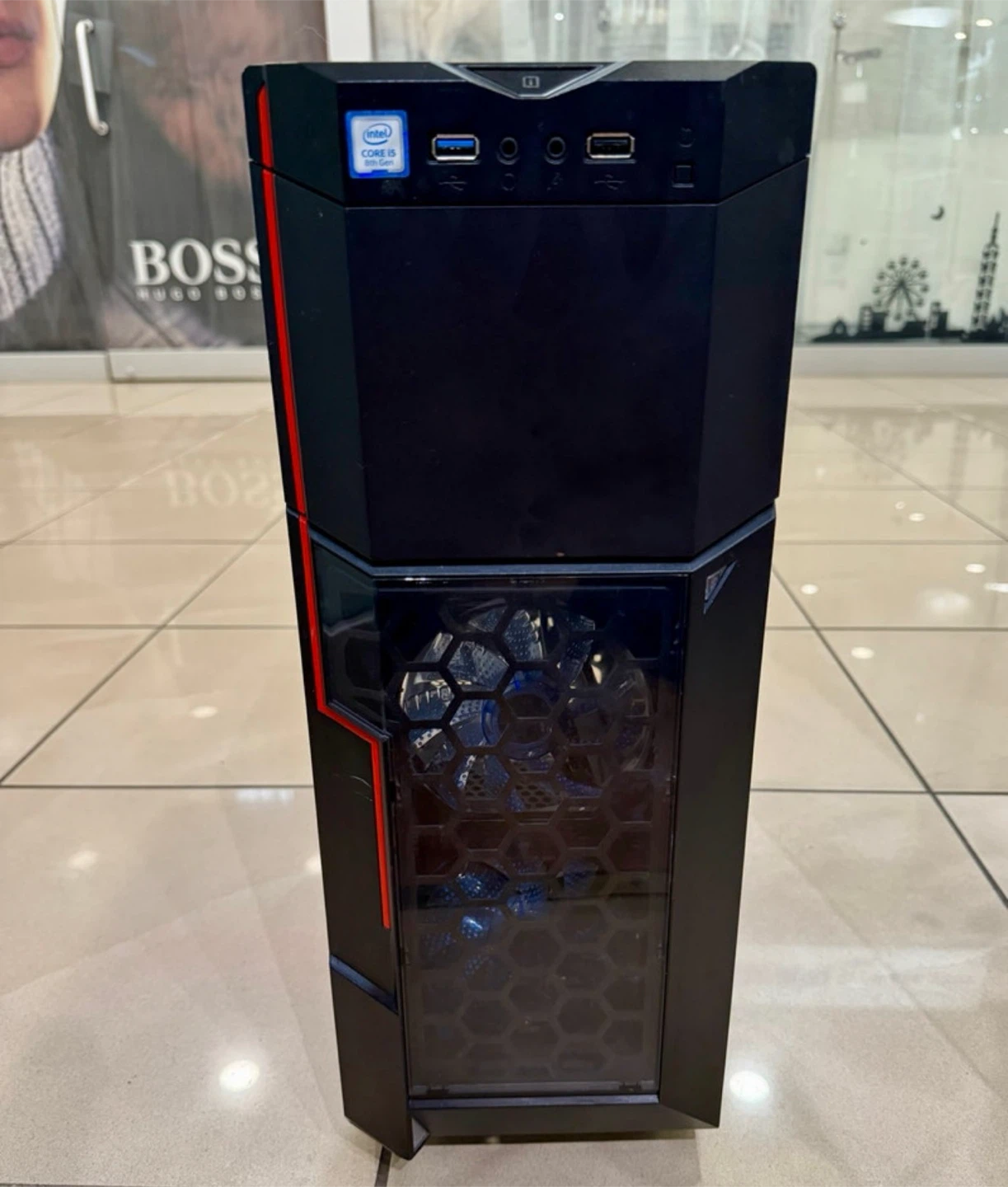 Black Mid-Tower Computer Case