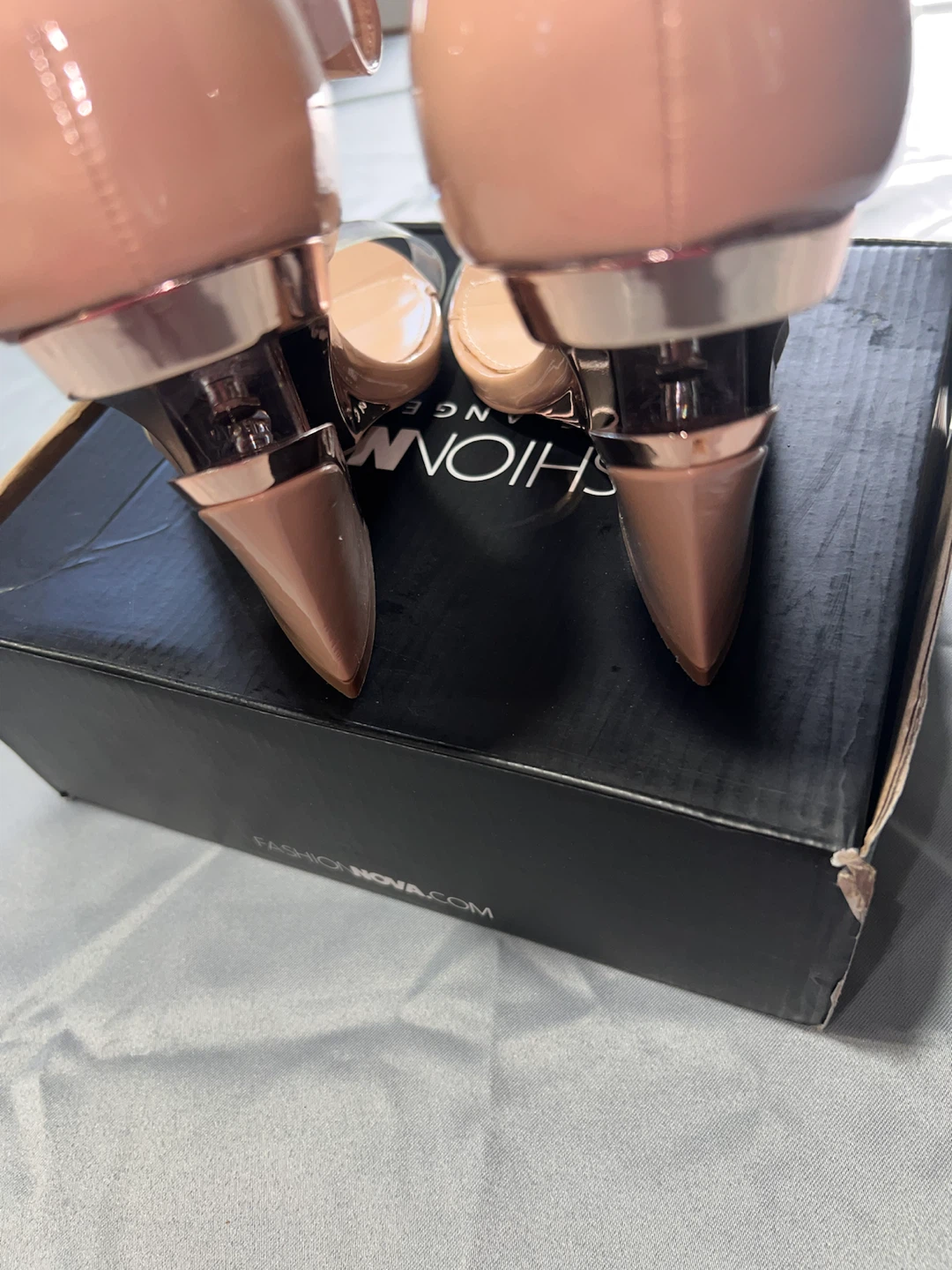Fashion Nova Women’s Nude Strappy heels - photo 5