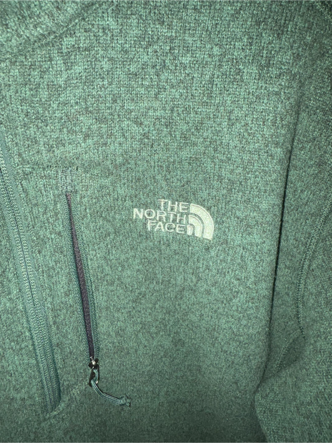 The North Face Green Fleece 1/4 Zip Pullover - photo 2