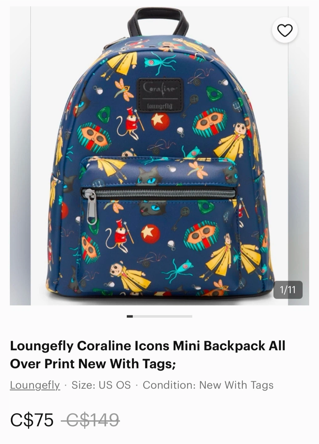 Loungefly Coraline Icons Mini Backpack - photo 4