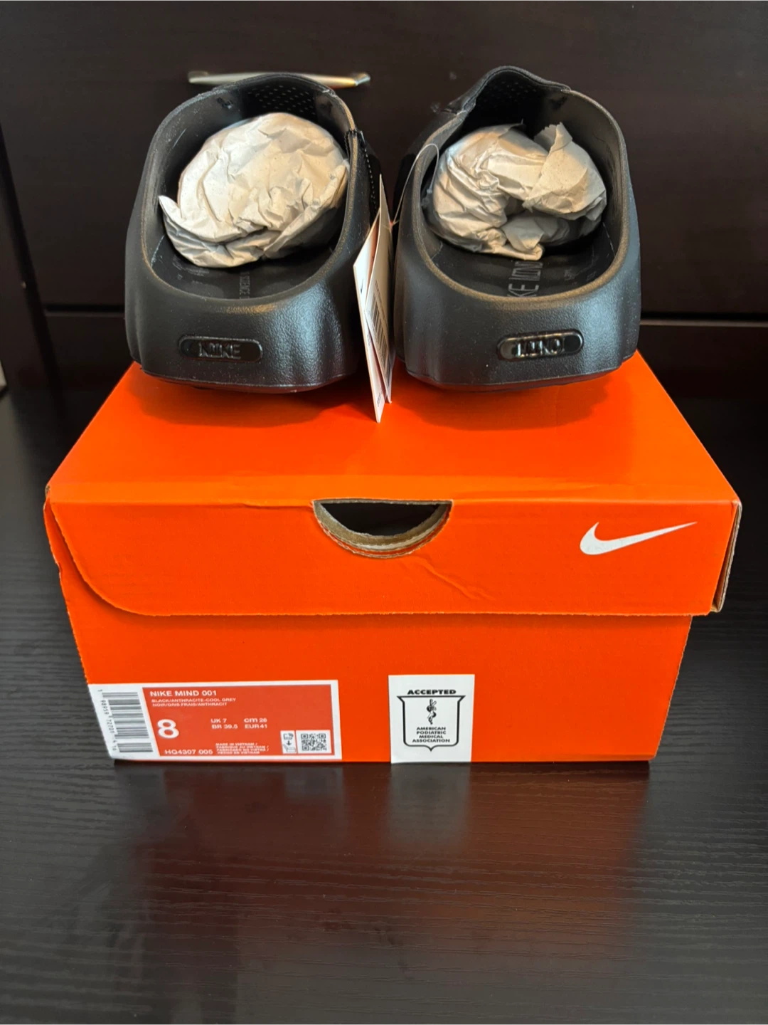 Nike Mind 001 Slide Triple Black size 8 Men’s/9 Women’s - photo 3