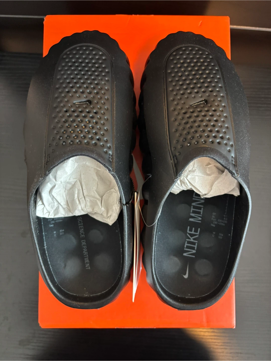 Nike Mind 001 Slide Triple Black size 8 Men’s/9 Women’s - photo 2