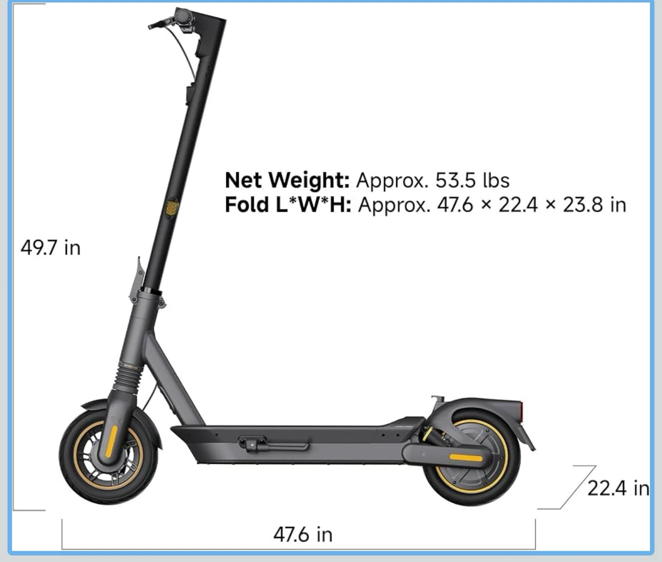 Segway Ninebot MAX Series Electric Scooter G2-43 miles - photo 2