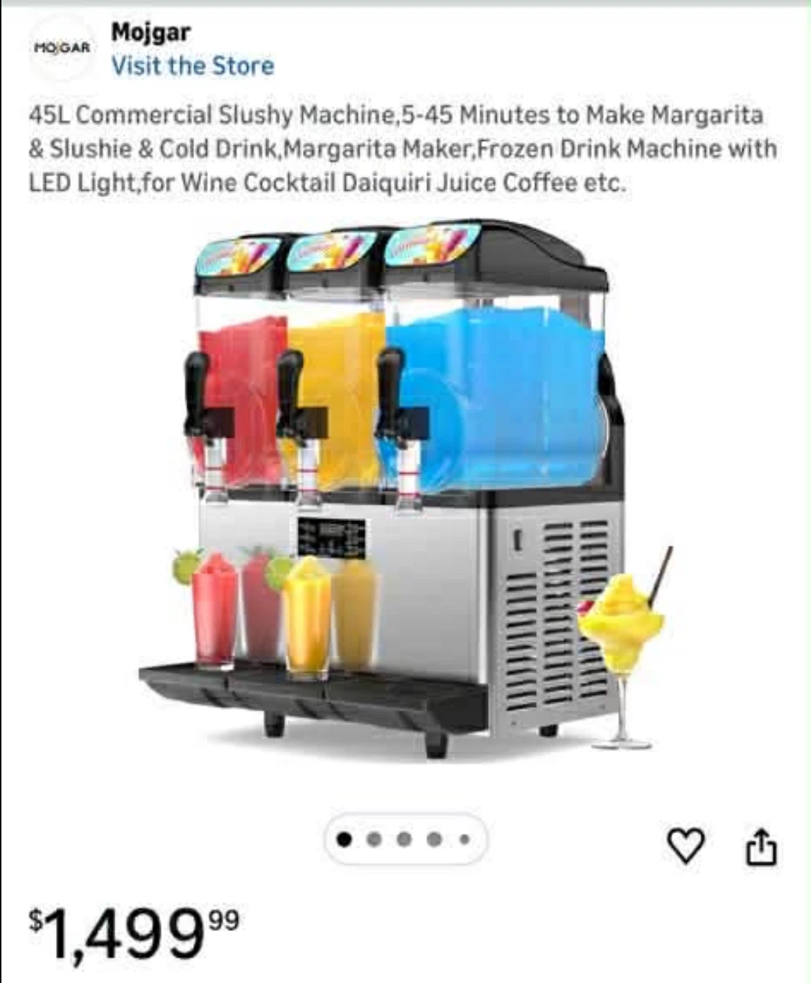 Mojgar 45L Commercial Slushy Machine - photo 2