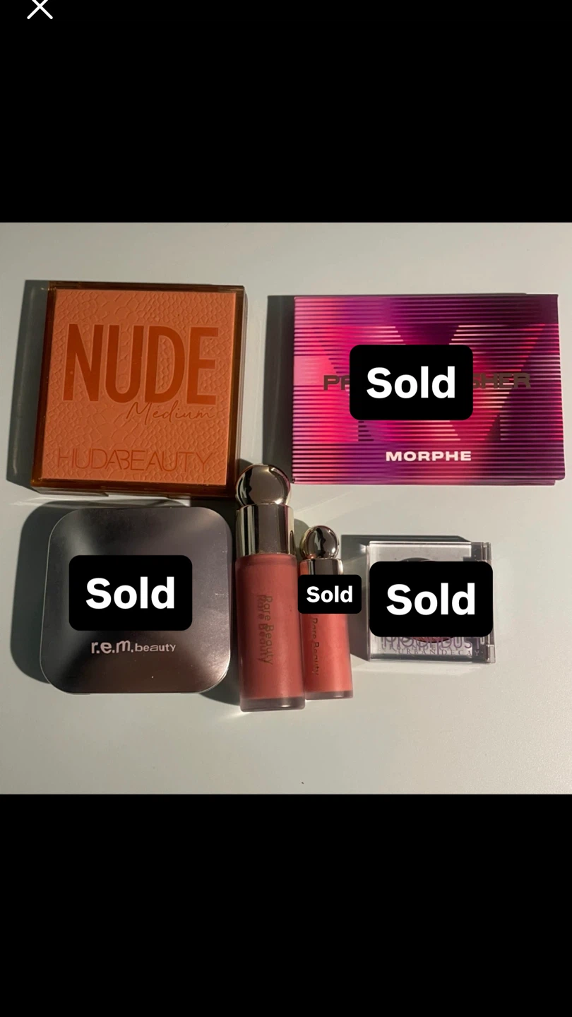 Assorted Luxury Makeup -Huda Beauty, Rare Beauty & etc